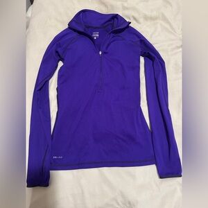 NIKE PRO LONG SLEEVE FLEECE LINED QUARTER ZIP
